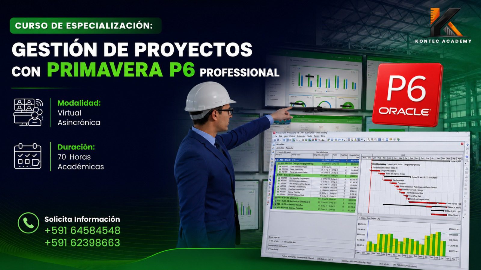 ESPECIALISTA EN GESTIÓN DE PROYECTOS CON PRIMAVERA P6 PROFESSIONAL