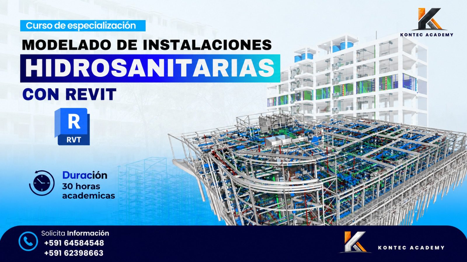CURSO DE ESPECIALIZACIÓN EN MODELADO DE INSTALACIONES HIDROSANITARIAS CON REVIT